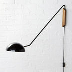 Modern Adjustable Iron Wall Mount Lamp with Dome Shade