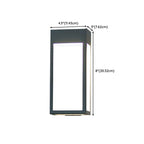 Modern Steel Black Rectangle LED Outdoor Wall Light