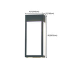 Modern Steel Black Rectangle LED Outdoor Wall Light
