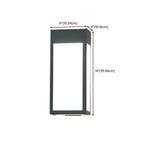 Modern Steel Black Rectangle LED Outdoor Wall Light