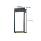 Modern Steel Black Rectangle LED Outdoor Wall Light