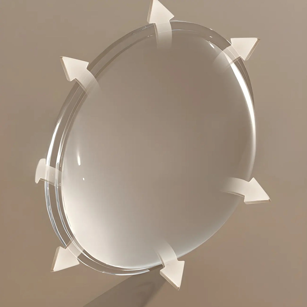 Charging Port Cube LED Wall Sconce with Touch & Warm Light