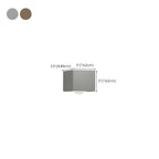 Charging Port Cube LED Wall Sconce with Touch & Warm Light