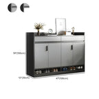 Modern Grey Shoe Storage Cabinet Rectangular Adjustable Shelves