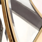 Transparent Gold Glass LED Wall Sconce with Metal Frame