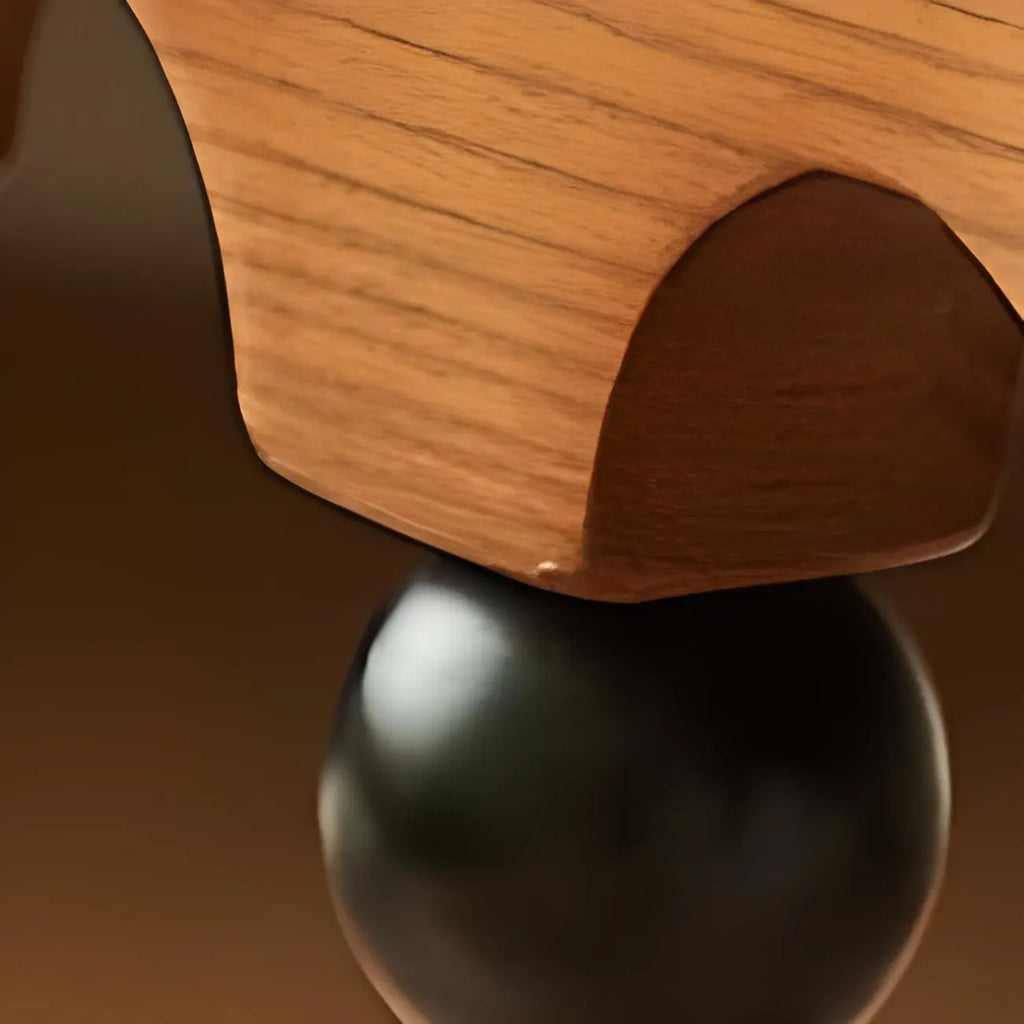 Traditional Octagon Wood Side Table with Pedestal Base