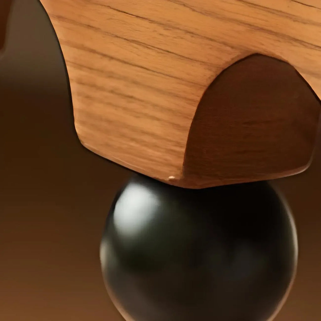 Traditional Octagon Wood Side Table with Pedestal Base