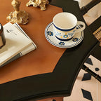 Traditional Octagon Wood Side Table with Pedestal Base