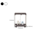 Minimalist Rectangular 4 Shelves Clear Glass Curio Cabinet