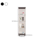 Minimalist Rectangular 4 Shelves Clear Glass Curio Cabinet