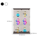 Minimalist Rectangular 4 Shelves Clear Glass Curio Cabinet