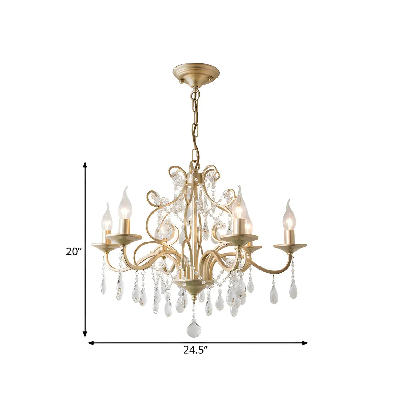Exiquisite Champagne Crystal Candlebra Chandelier