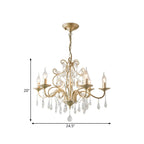 Exiquisite Champagne Crystal Candlebra Chandelier