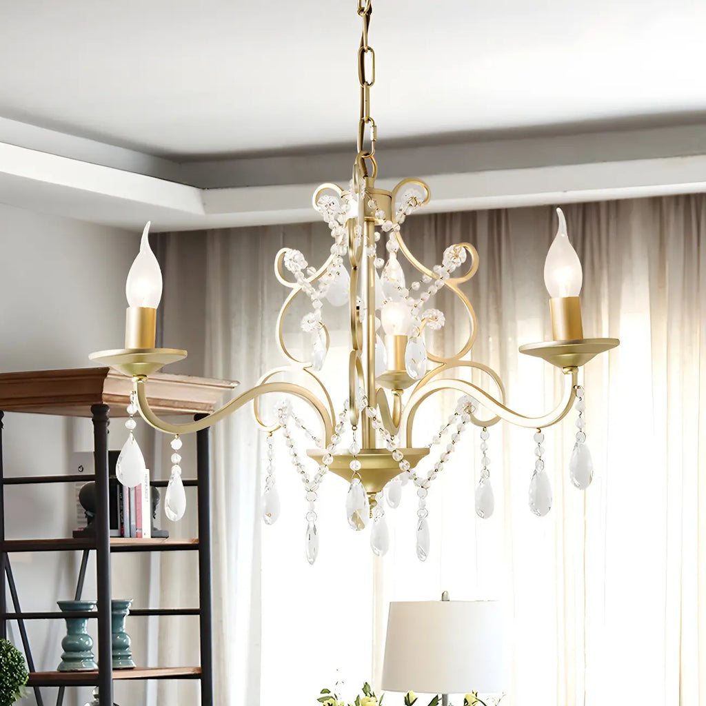 Exiquisite Champagne Crystal Candlebra Chandelier