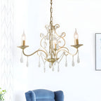 Exiquisite Champagne Crystal Candlebra Chandelier