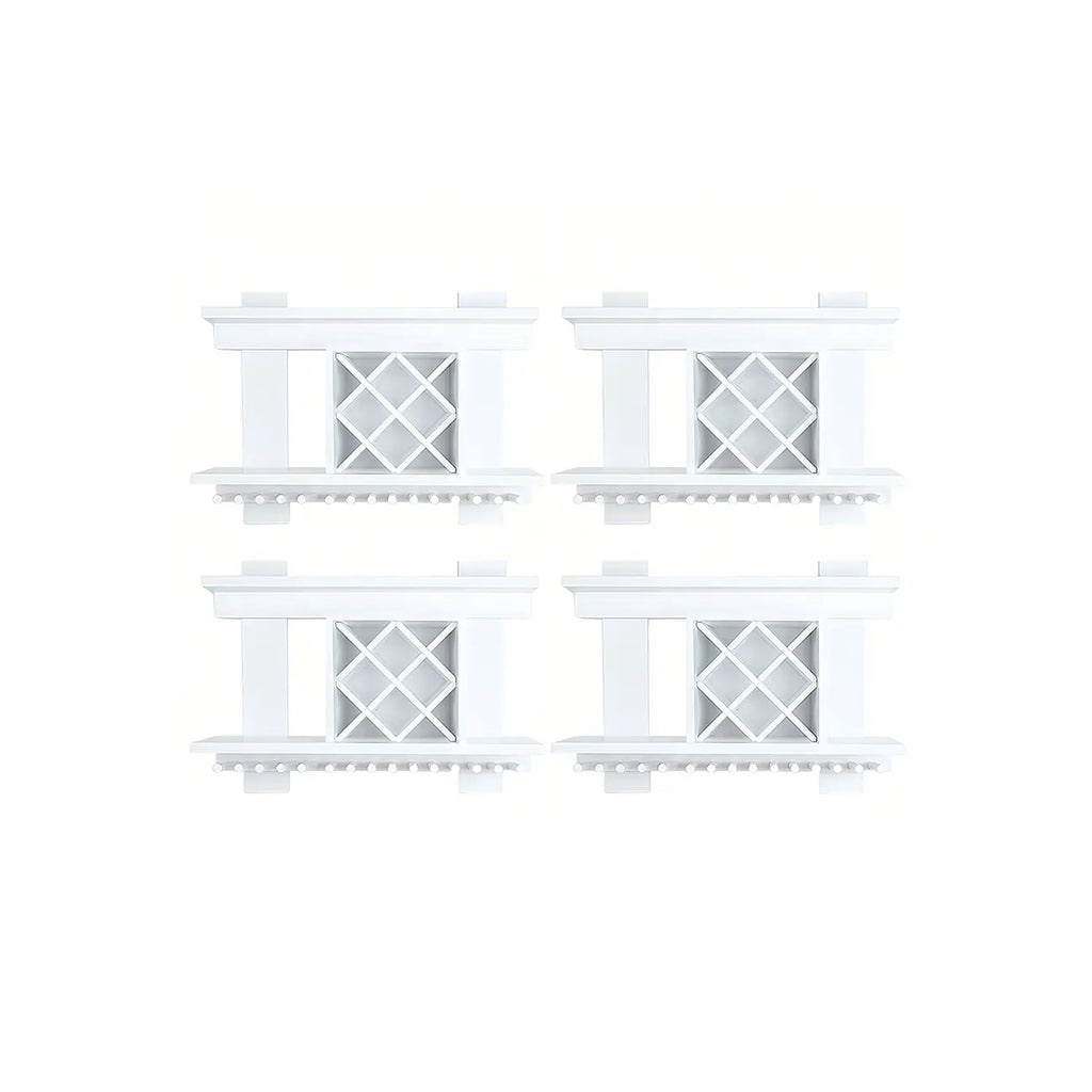 Pine Wooden Wall-Mounted Display Open Wine Bottle & Glass Rack