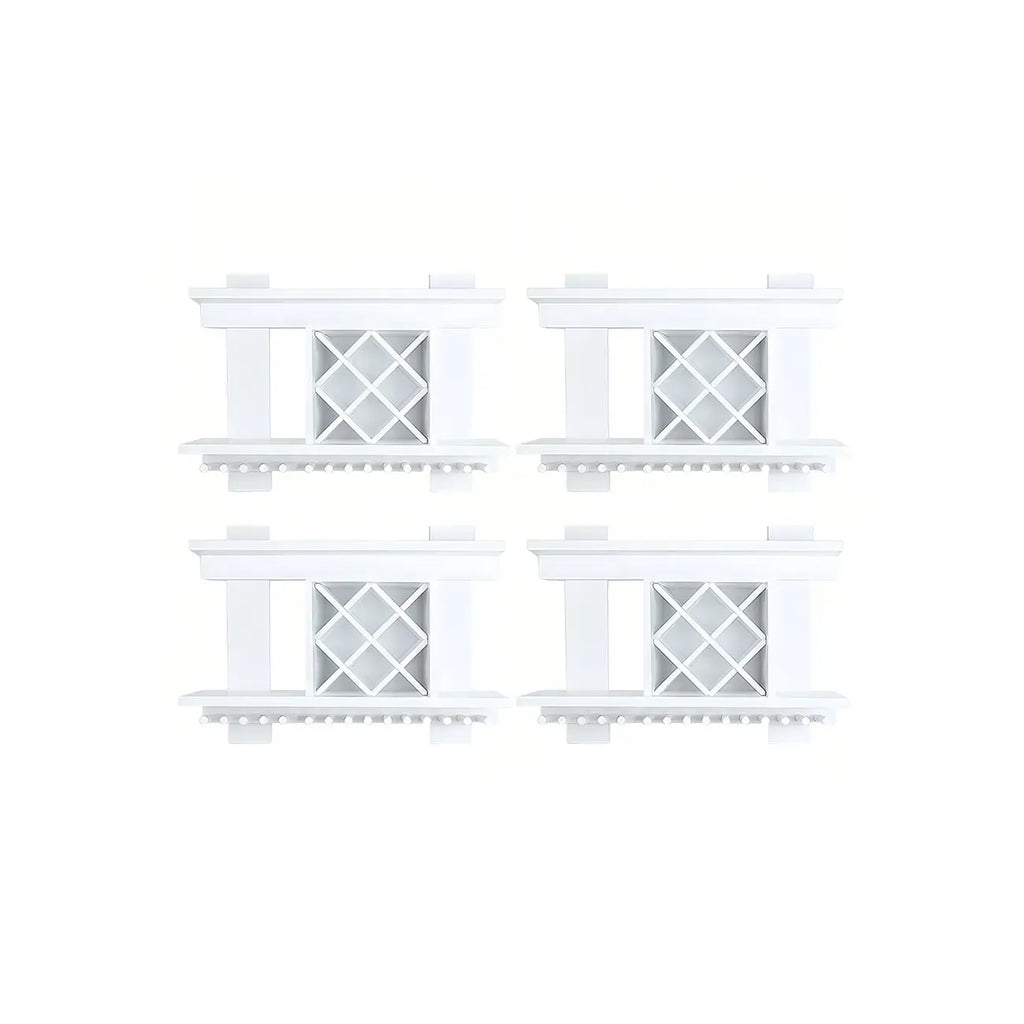 Pine Wooden Wall-Mounted Display Open Wine Bottle & Glass Rack