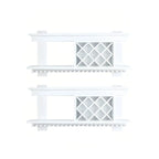 Pine Wooden Wall-Mounted Display Open Wine Bottle & Glass Rack