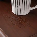 Retro Lacquered Rectangular Wooden Drawers Storage Chest