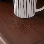 Retro Lacquered Rectangular Wooden Drawers Storage Chest