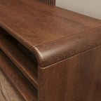 Entryway Brown Solid Wood 3-Tier Shoe Rack Bench