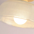 Elegant Glass LED Semi-Flush Ceiling Light for Living Room