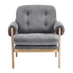 Contemporary Adjustable Gray Chenille Upholstered Accent Chair