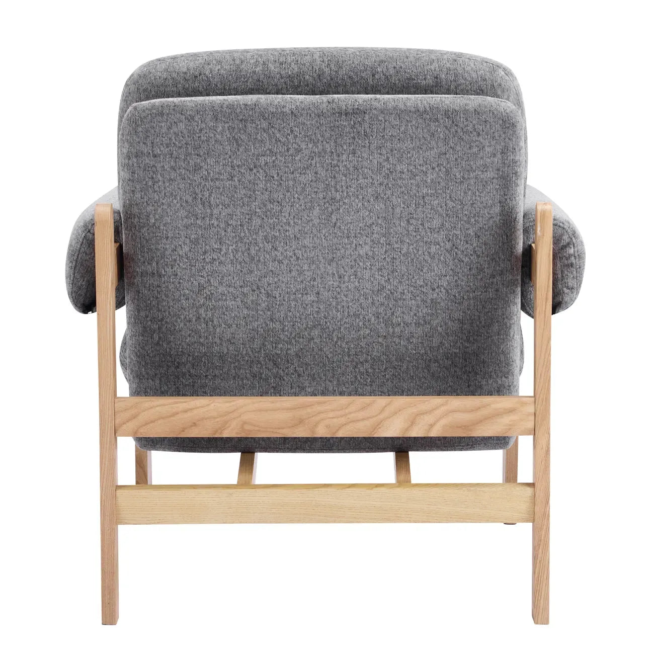 Contemporary Adjustable Gray Chenille Upholstered Accent Chair