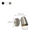 Simplicity 1-Light Cylinder Metal Indoor Adjustable Wall Sconces