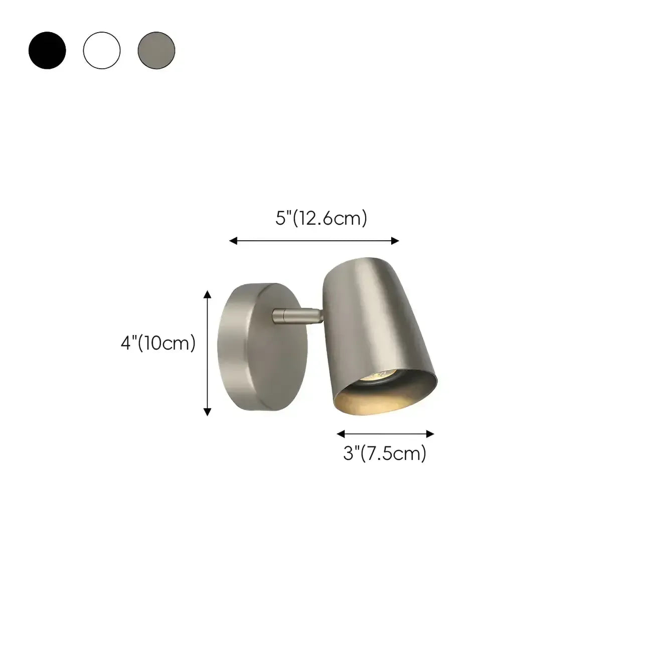 Simplicity 1-Light Cylinder Metal Indoor Adjustable Wall Sconces