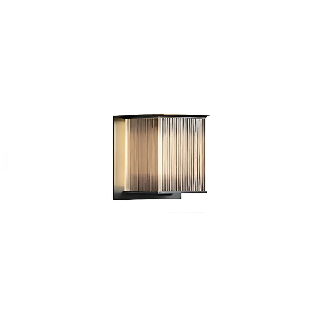 Modern Steel Rectangle LED Outdoor Wall Light Acrylic Shade