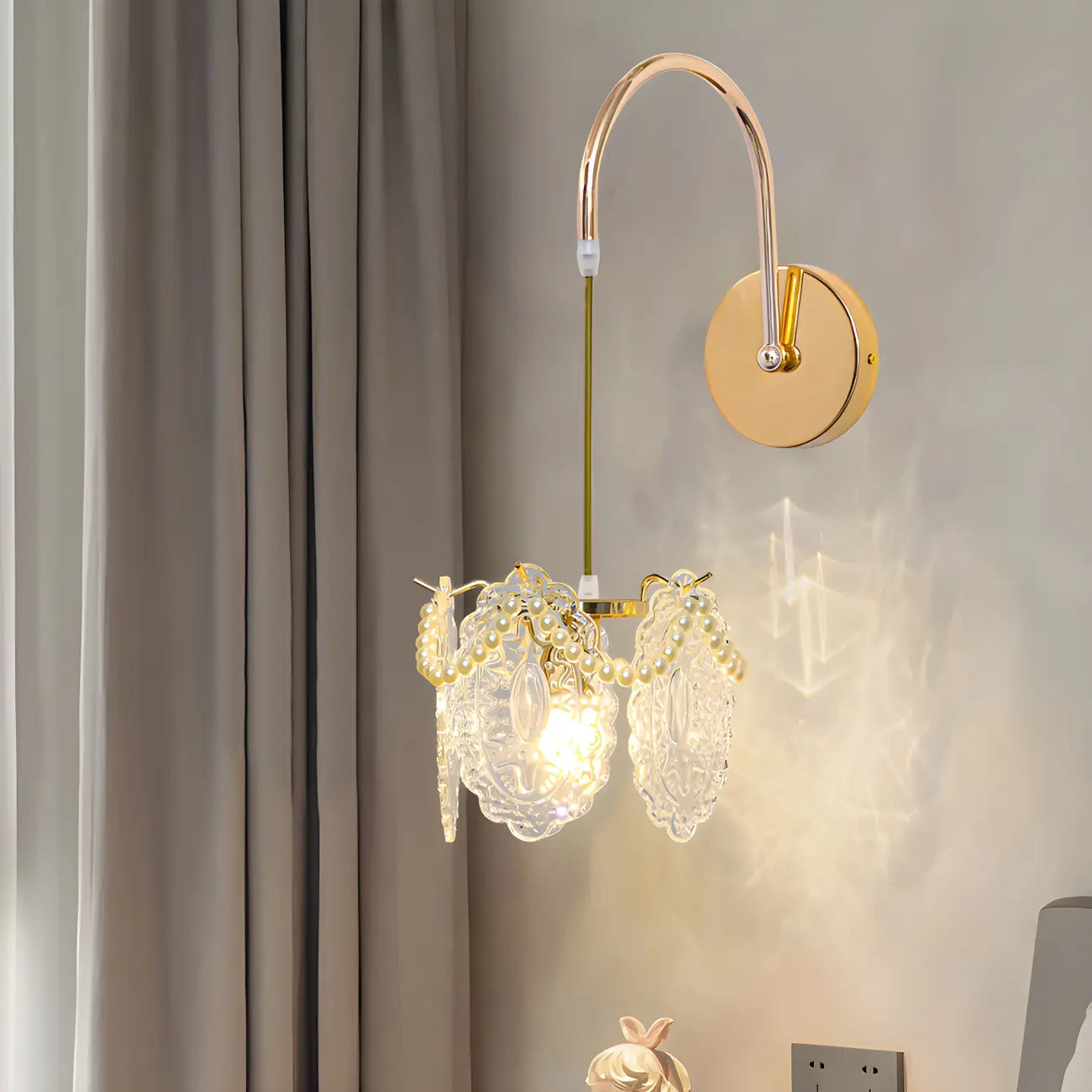 Luxury Gooseneck White Wall Sconce for Living Room Lighting