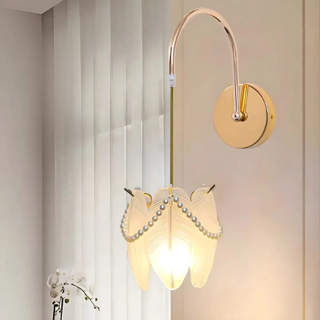 Luxury Gooseneck White Wall Sconce for Living Room Lighting