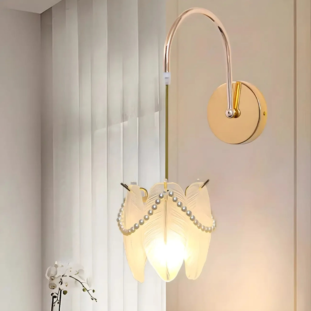 Luxury Gooseneck White Wall Sconce for Living Room Lighting