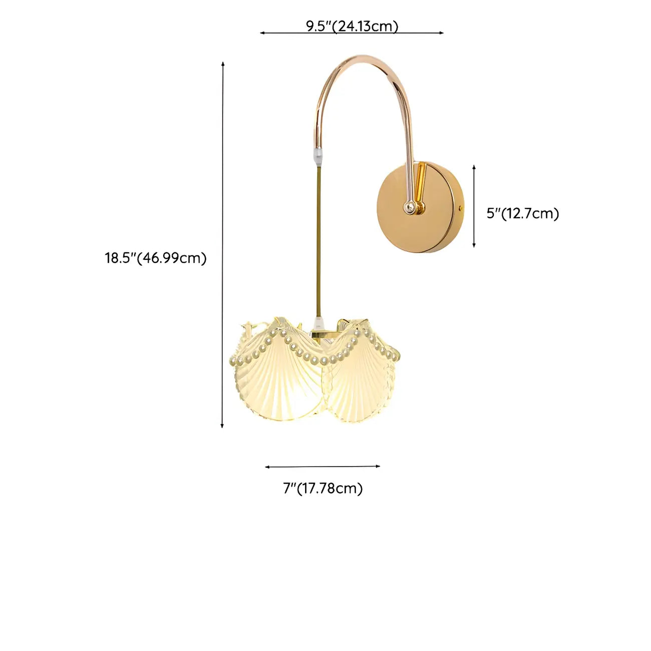 Luxury Gooseneck White Wall Sconce for Living Room Lighting