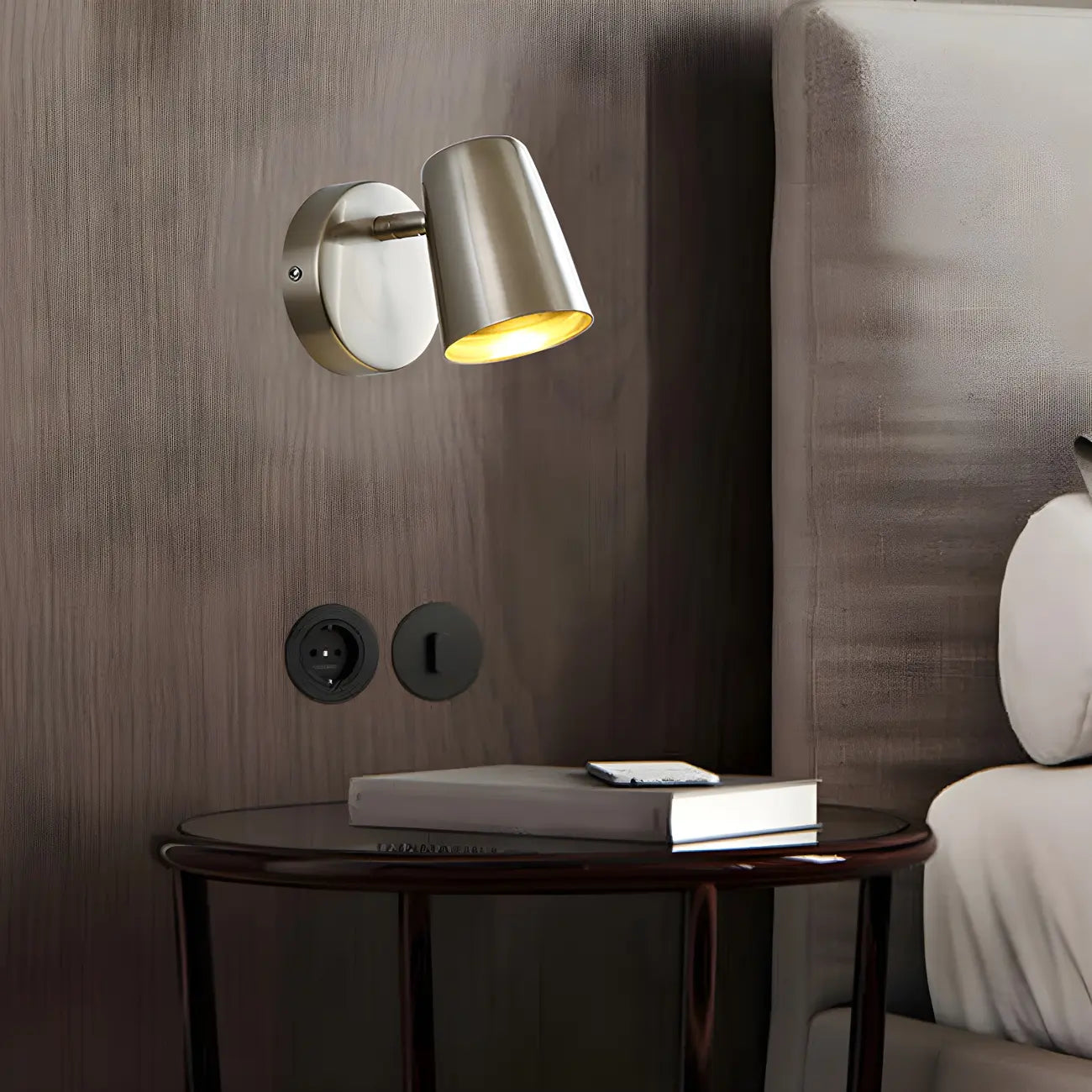 Simplicity 1-Light Cylinder Metal Indoor Adjustable Wall Sconces