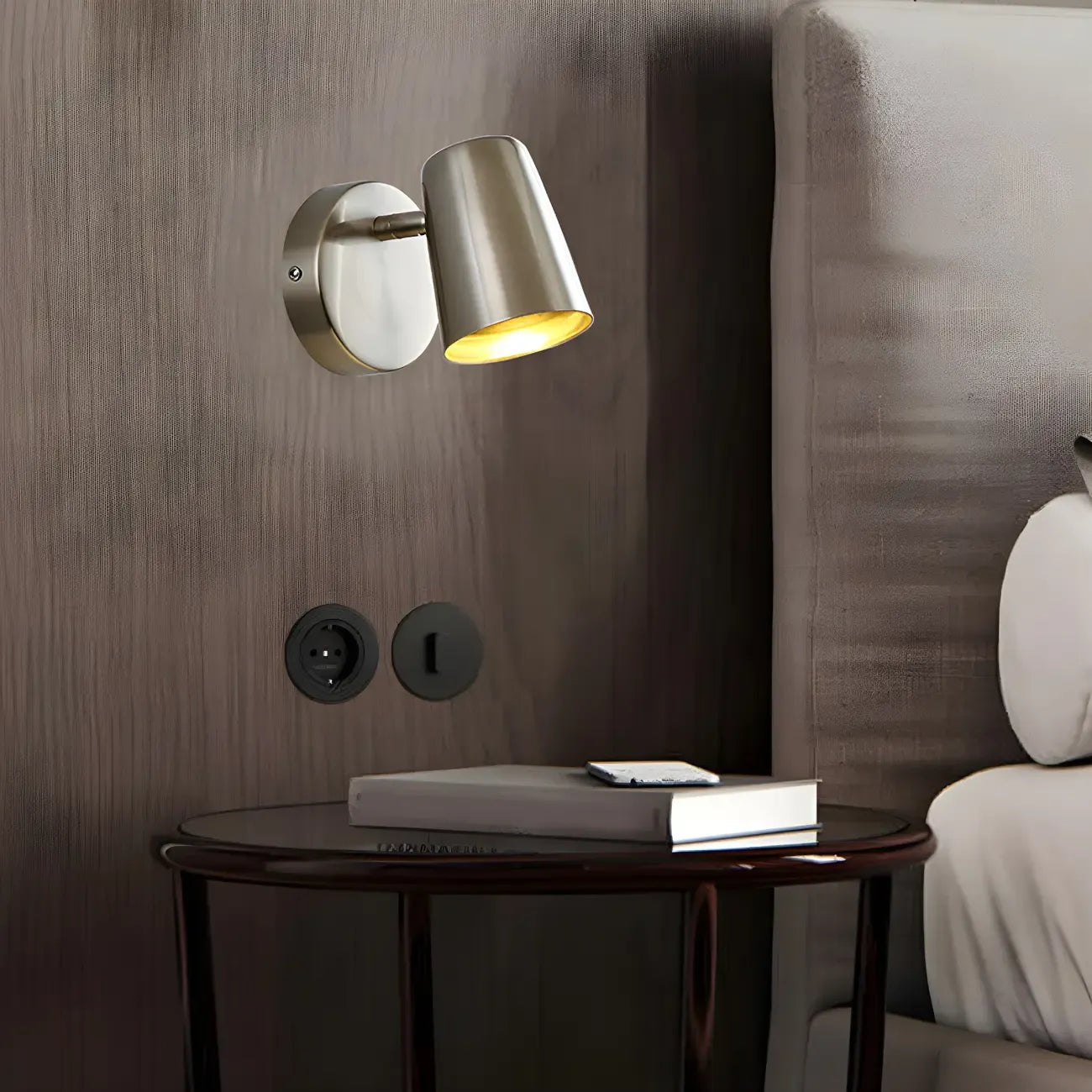 Simplicity 1-Light Cylinder Metal Indoor Adjustable Wall Sconces