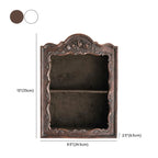 French Country Classic Wall Mount Carved Display Cabinet