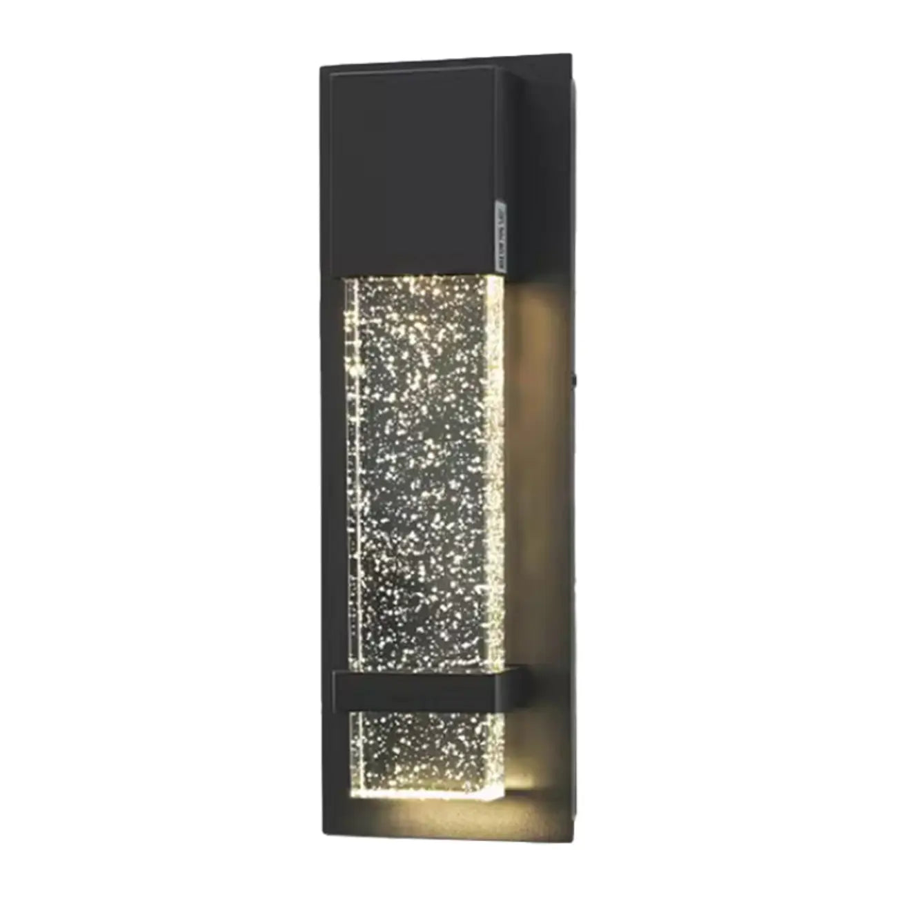 Modern Black Metal Starry Glass Outdoor LED Wall Light