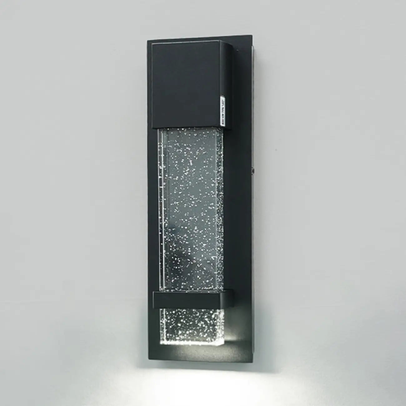 Modern Black Metal Starry Glass Outdoor LED Wall Light