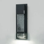 Modern Black Metal Starry Glass Outdoor LED Wall Light