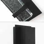 Modern Black Metal Starry Glass Outdoor LED Wall Light