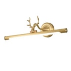 Durable Antler Tube LED Vanity Light with Acrylic Shade for Room