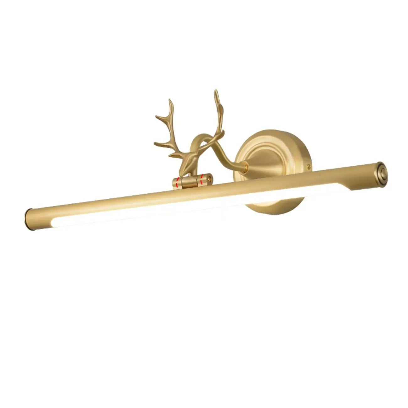 Durable Antler Tube LED Vanity Light with Acrylic Shade for Room