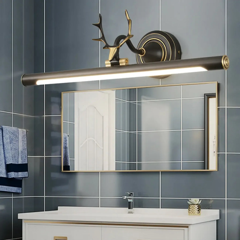 Durable Antler Tube LED Vanity Light with Acrylic Shade for Room