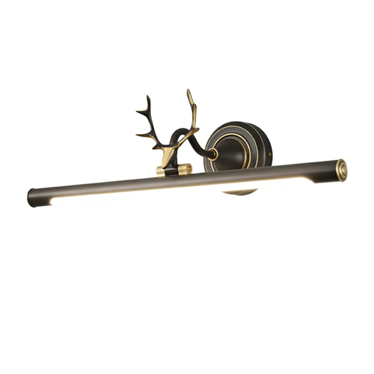 Durable Antler Tube LED Vanity Light with Acrylic Shade for Room