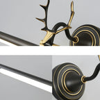 Durable Antler Tube LED Vanity Light with Acrylic Shade for Room