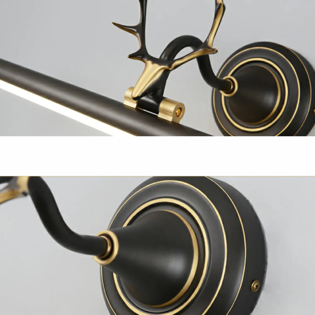 Durable Antler Tube LED Vanity Light with Acrylic Shade for Room