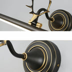 Durable Antler Tube LED Vanity Light with Acrylic Shade for Room