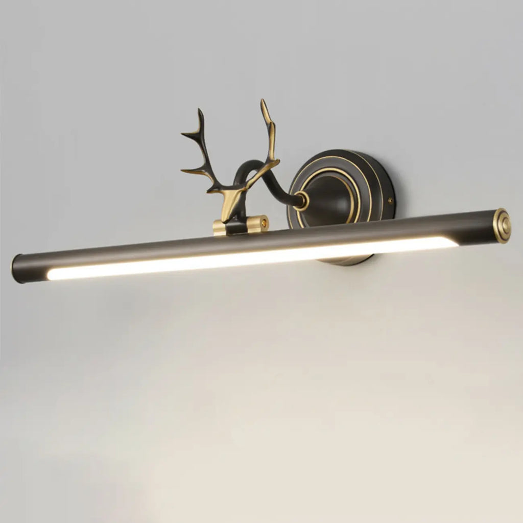 Durable Antler Tube LED Vanity Light with Acrylic Shade for Room